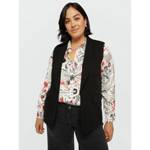 Fiorella Rubino - Blazer sin mangas - Negro