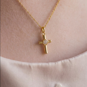 Collar Lanka acabado oro amarillo 18k