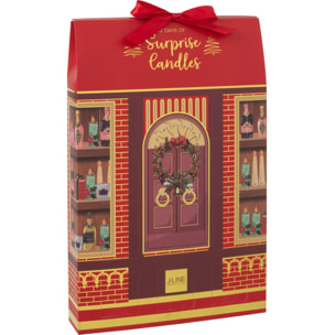 J-Line bougie parfumée Surprise Window - corail/mix - 12 bougies