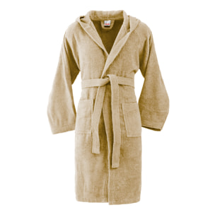 Bassetti Morbido Accappatoio 360 gr con Cappuccio 100% Cotone Uomo Donna Spugna Taglie Forti - ITALY Designed - Collezione VIVIAN - CORDA 4P