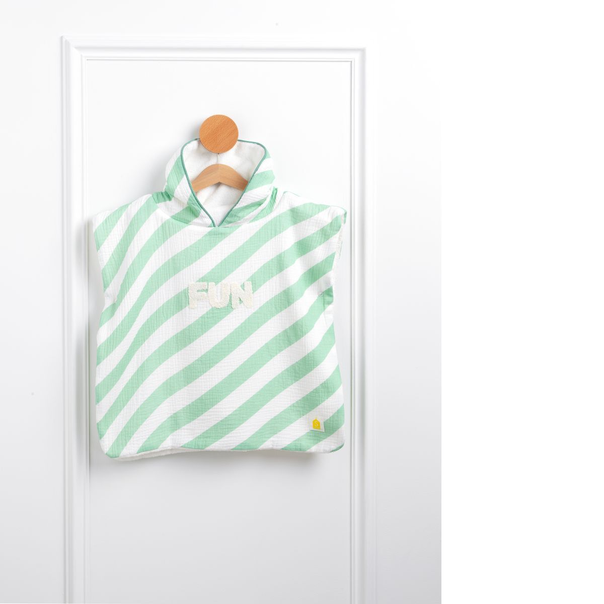 Poncho de bain bébé en coton