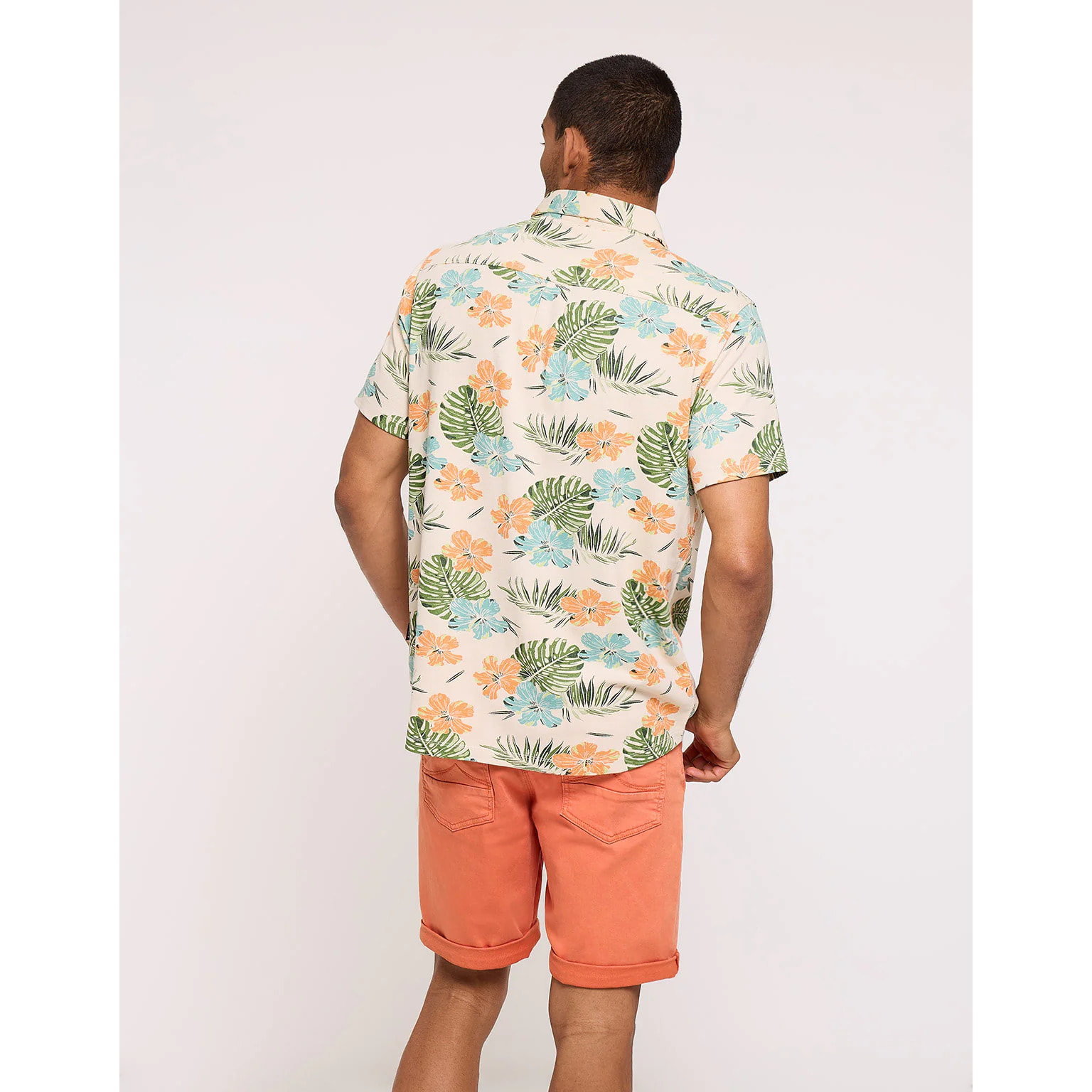 Camisa Manga Corta Beige - Thunder