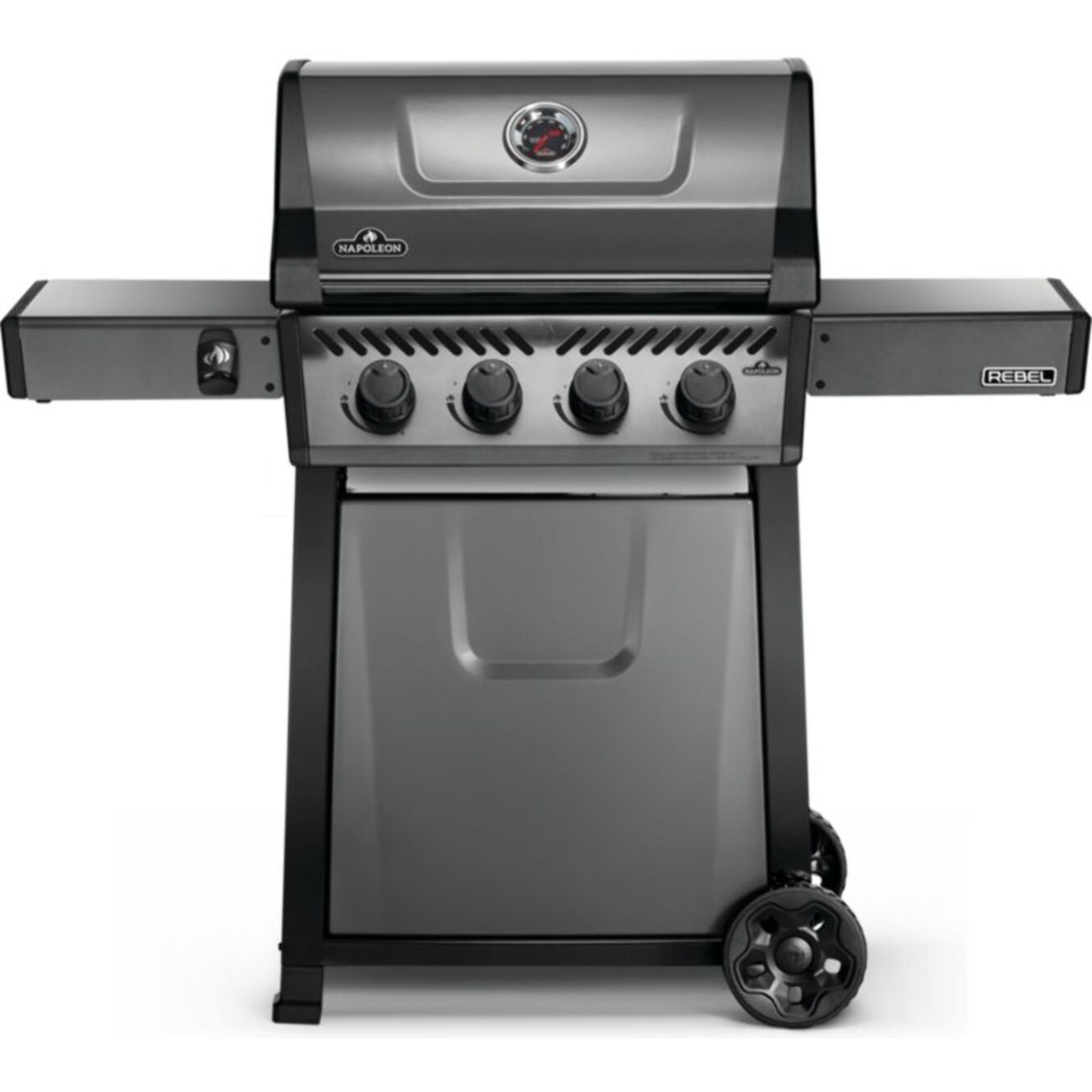 Barbecue gaz NAPOLEON Freestyle  F425PGT-FR noir 4 bruleurs sur chariot, 60x45 cm