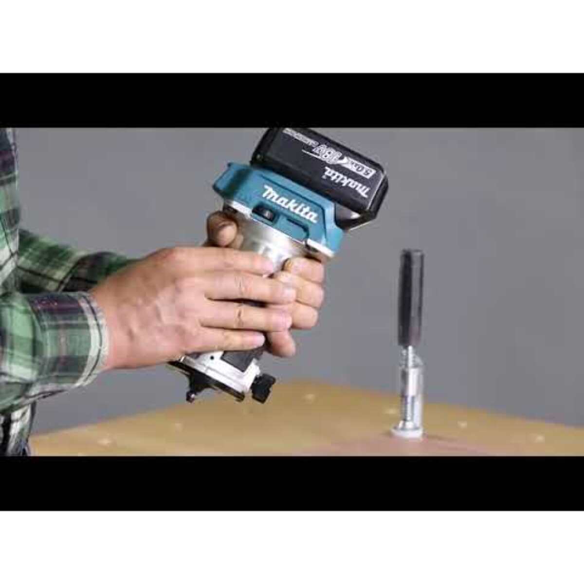 Affleureuse sans fil 18V LXT - MAKITA - sans batterie, ni chargeur - avec accessoires - MakPac - DRT50ZJX3