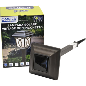 OMEGA Lampada led solare vintage