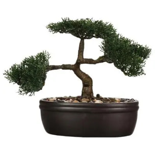 Bonsai artificial en maceta de cerámica  23cm - Instinto natural