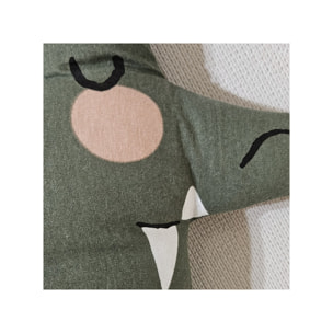 Coussin en forme de crocodile housse non amovible en coton - ALI