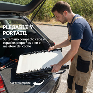 Set de 2 Tumbonas Jardín Exterior, Tumbonas Plegables con Reposacabezas y Bolsillo Lateral, Respaldo Reclinable 5 Posiciones y Asiento de Malla Transpirable para Playa, Piscina, Blanco Crema