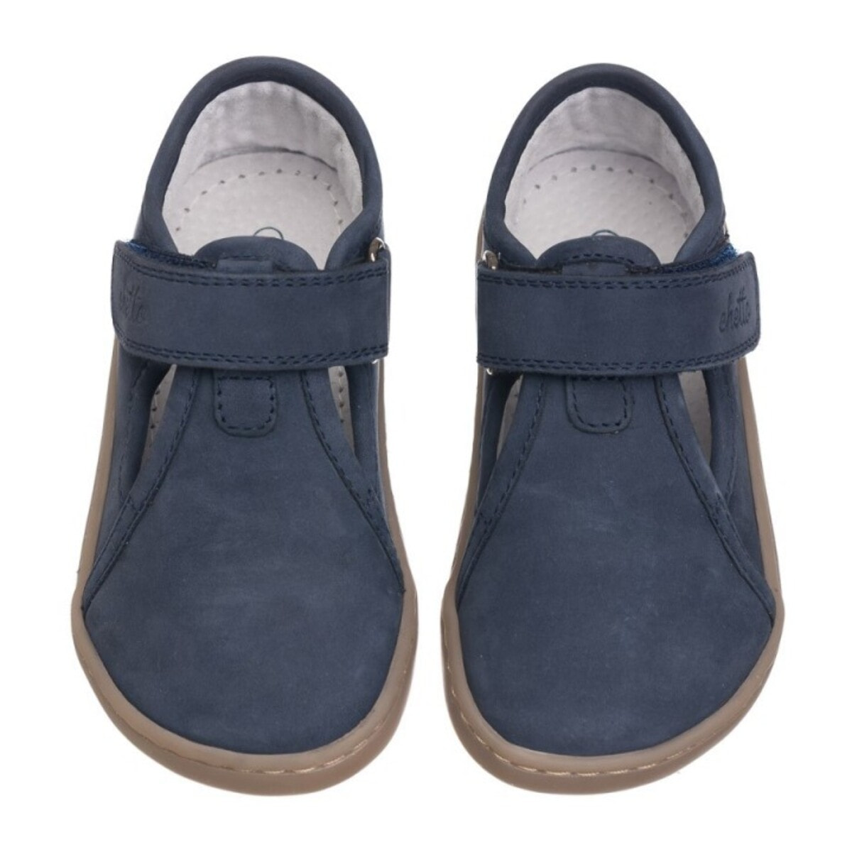 Cangrejera Barefoot azul para Niños confeccionada en piel y 100% respetuosa