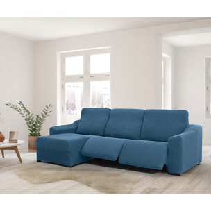 Funda para Chaise Longue izquierda (visto de frente ) brazo corto SÚPER ELÁSTICA con RELAX modelo HELENA