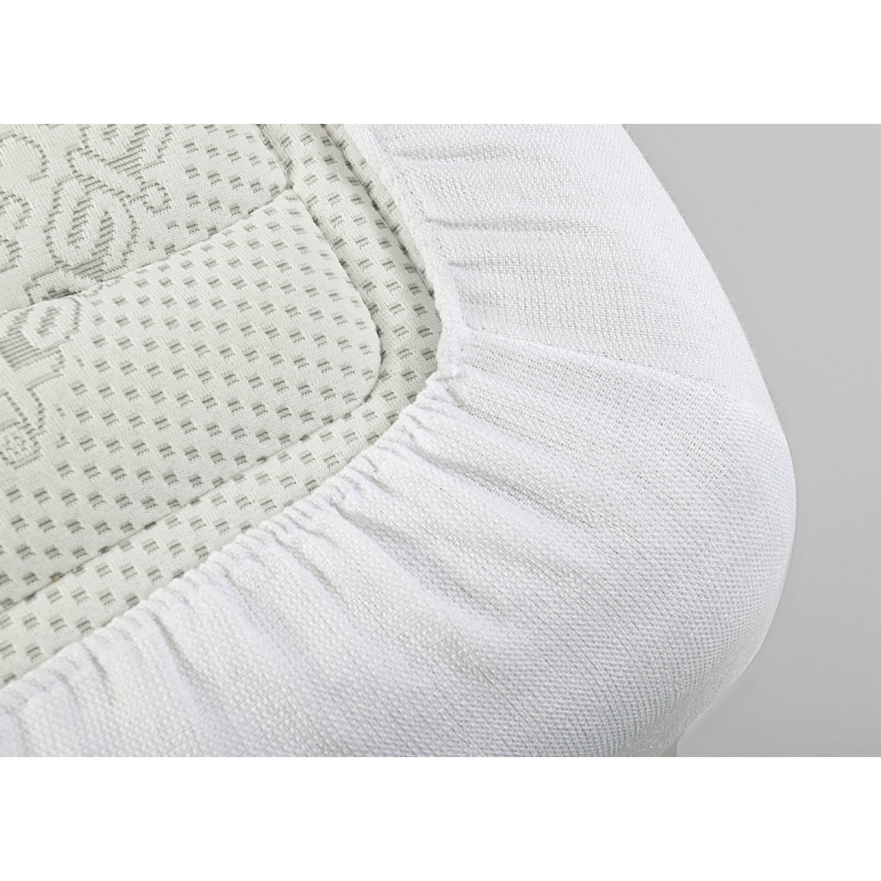 Traversa Coprimaterasso Per Letto In Spugna 100% Cotone Jacquard Made In Italy Angoli Elasticizzati 450gr/mq