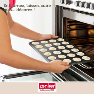 Moule à muffins 24 empreintes 38 x 26 cm Zenker Black Metallic