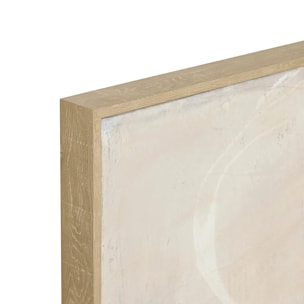 Toile peinte encadrée Krisna beige 150x100cm
