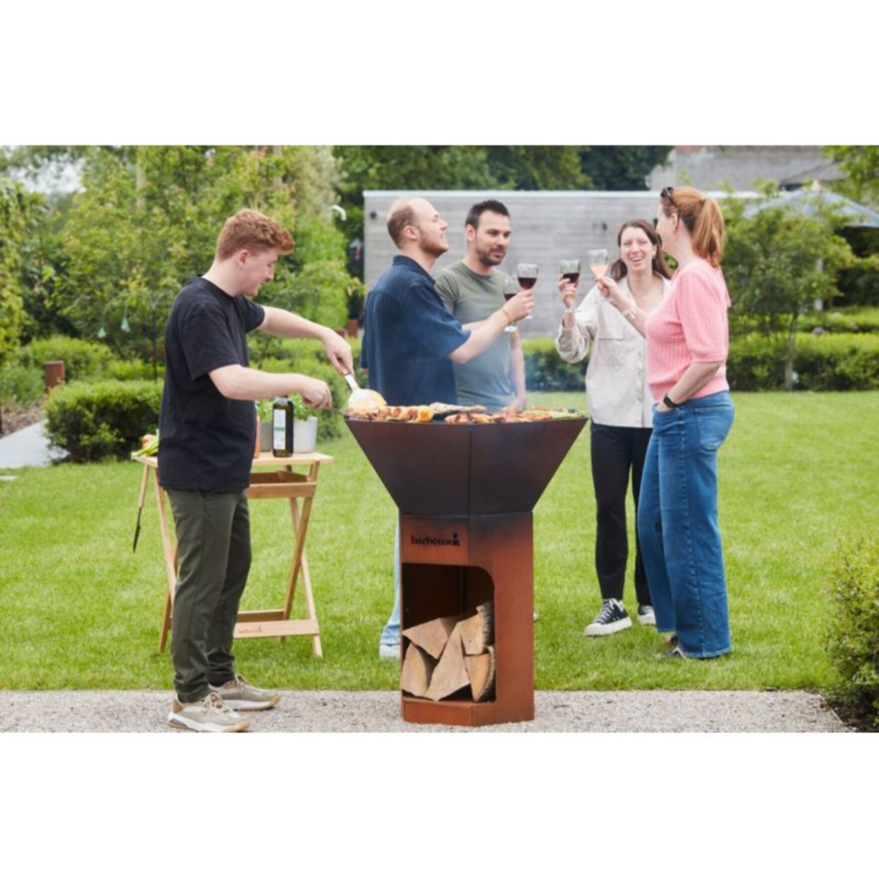 Brasero BARBECOOK Nestor Original barbecue au bois en acie