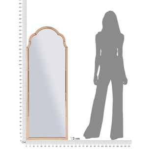 SPECCHIO DA MURO TANGERI ROSA CM 55X2X150 (MISURA SPECCHIO CM 49X144)