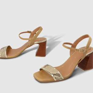 SANDALIAS BEIGE BOT4436-SR