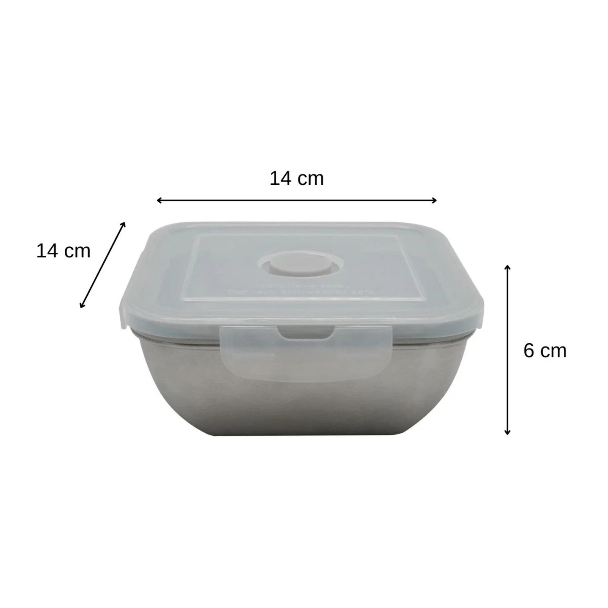 Lunch box en inox avec couvercle à clips Fackelmann Move