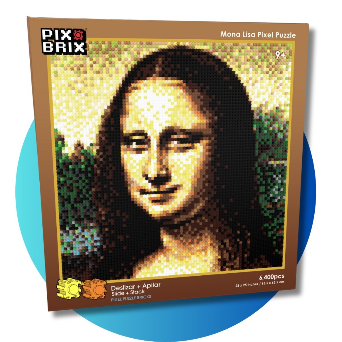 PIX BRIX PIXEL ART MOSAICO MONA LISA 6400 PIEZAS