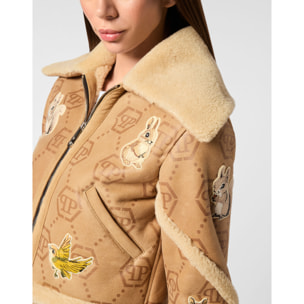 PHILIPP PLEIN Leather Jacket MONOGRAM