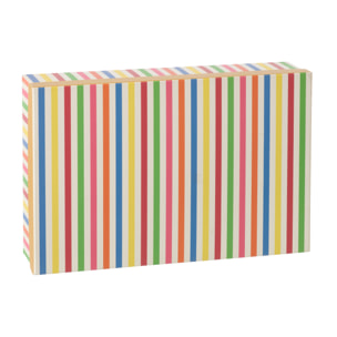 J-Line Tasse + Sous-tasse - porcelaine - multicolore - large - set de 6