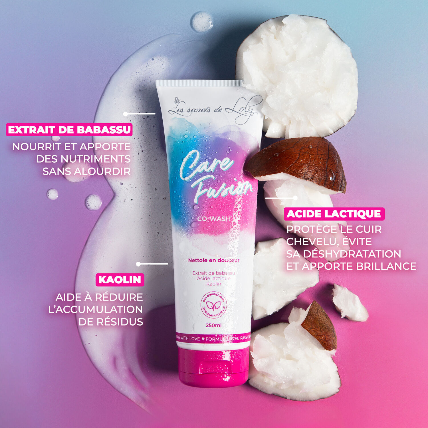 Care Fusion - Shampooing-Crème Co-Wash 250ml