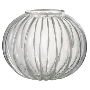 J-Line photophore Boule - verre - transparent/argent - large