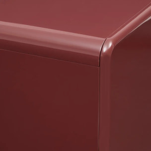 Buffet Douglas carré 80x80cm 2 portes rouge