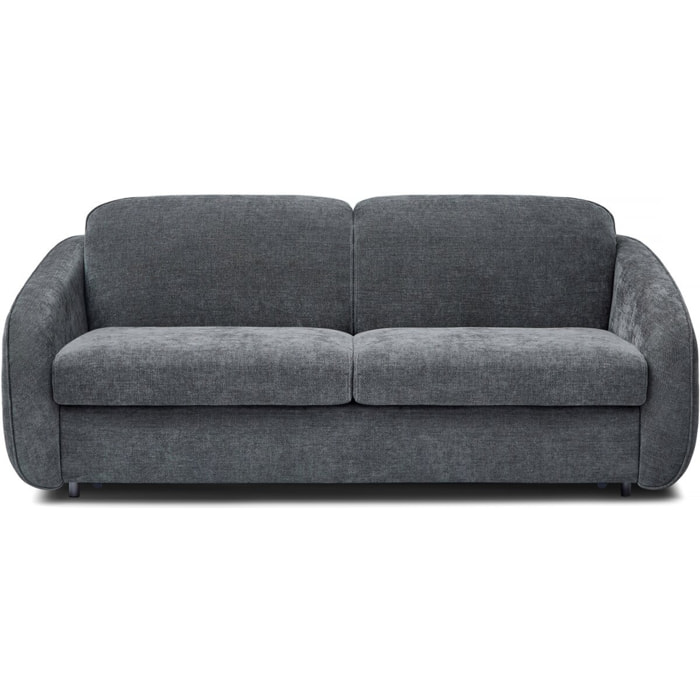 Canapé lit convertible express en tissu texturé "Laurie" - 202 x 107 x 85 cm