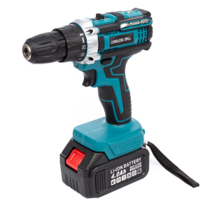 Set de 2 herramientas eléctricas con taladro y radial angular 21V. DOBLE BATERIA 13000 mah