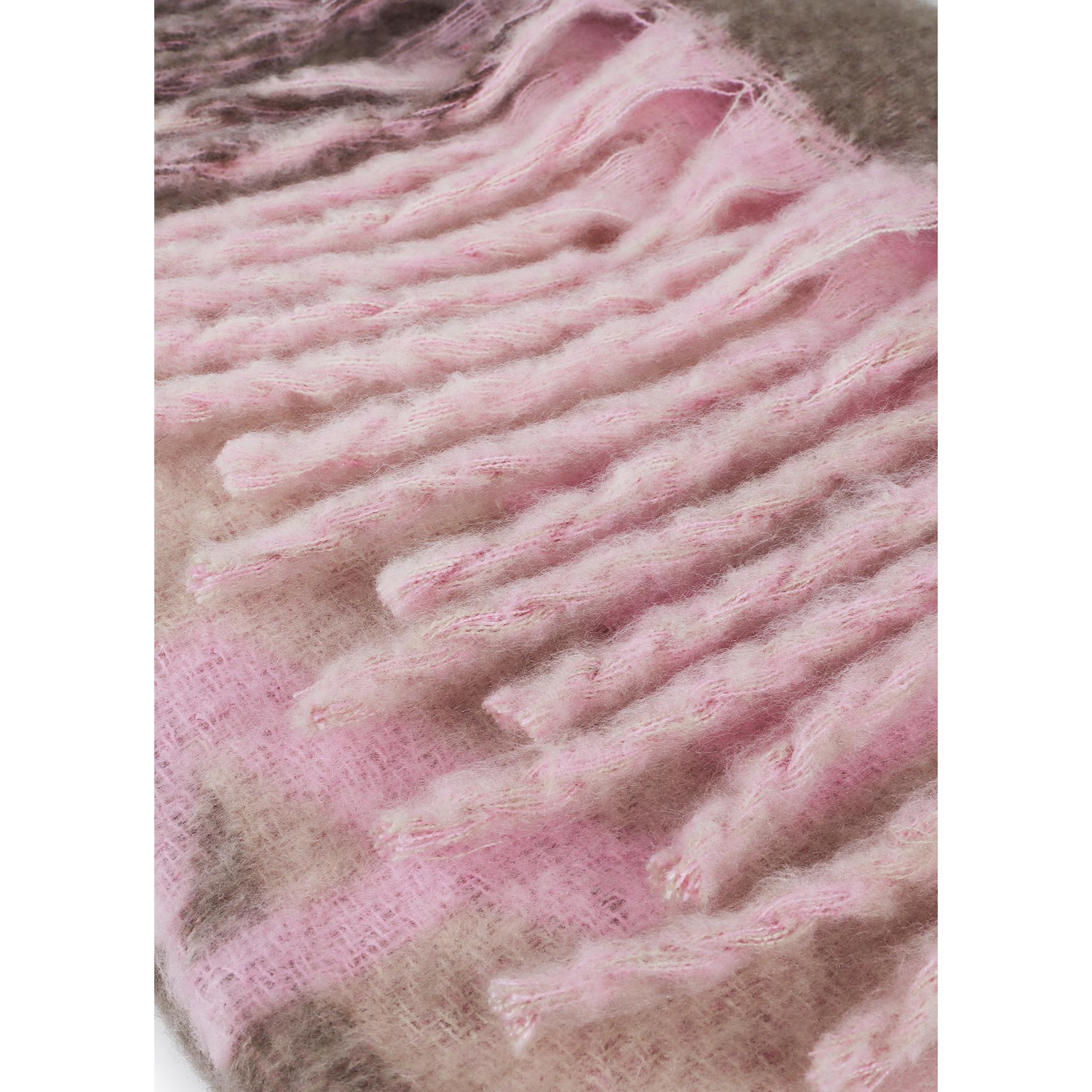 Sciarpa a Quadri con Grande Logo