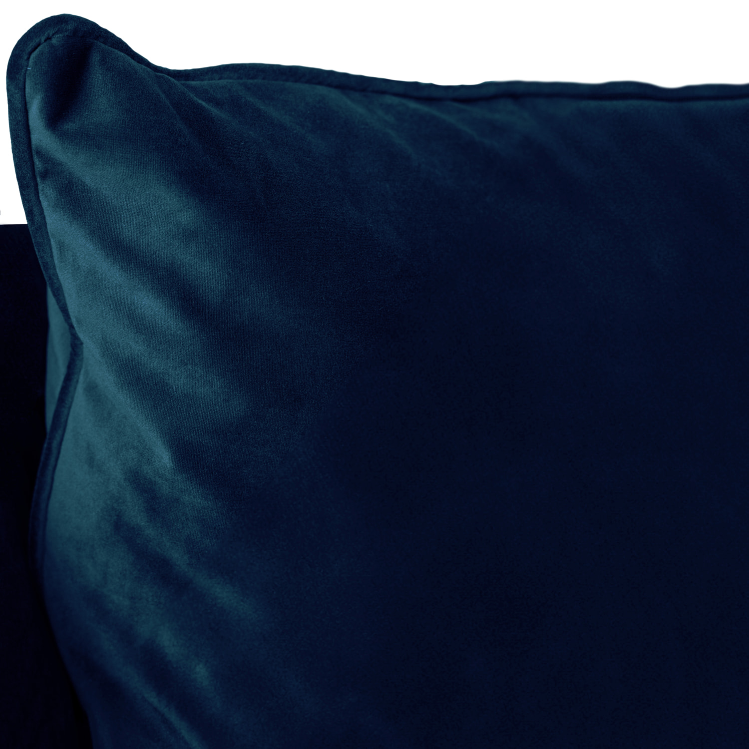 Fauteuil love seat en velours bleu navy OSCAR