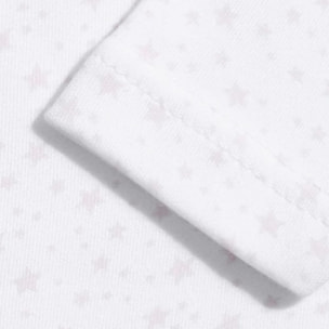 Body bebé manga larga cuello estrellitas
