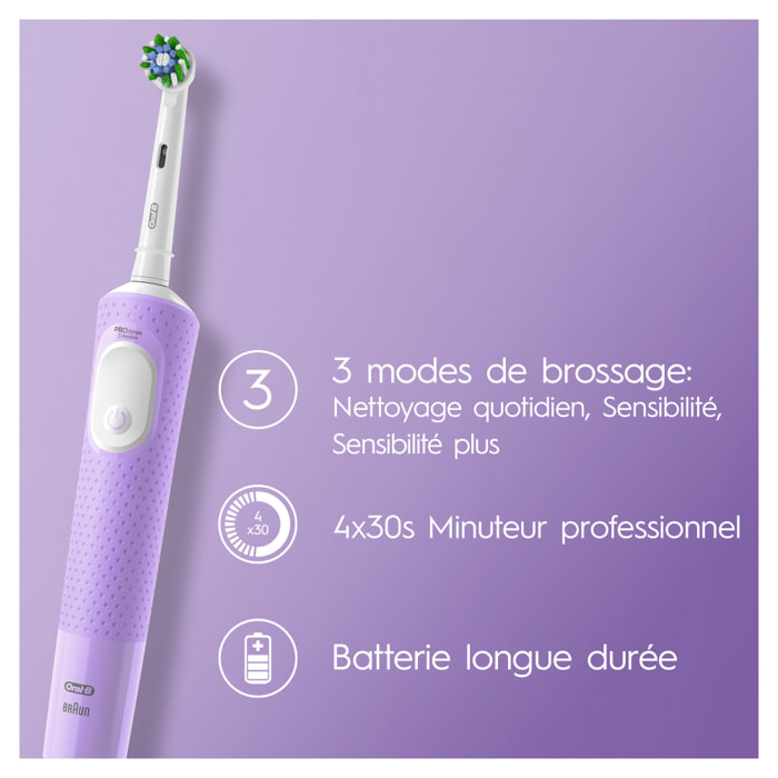 Oral-B - Vitality Pro - Violette - Brosse À Dents Électrique