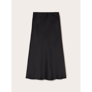 Motivi - Gonna longuette in raso - Nero