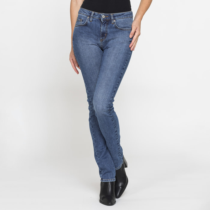JEANS DONNA CINQUE TASCHE REGULAR FIT IN DENIM STRETCH 12,2oz