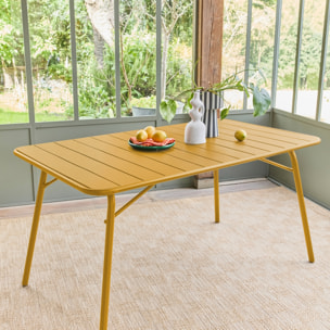 Table de jardin pliante métal 6 places AMÉLIA