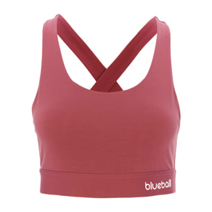 SUJETADOR DEPORTIVO CROSSBACK MUJER BLUEBALL EN ROSA