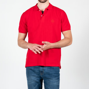 Polo basic con logo ricamato