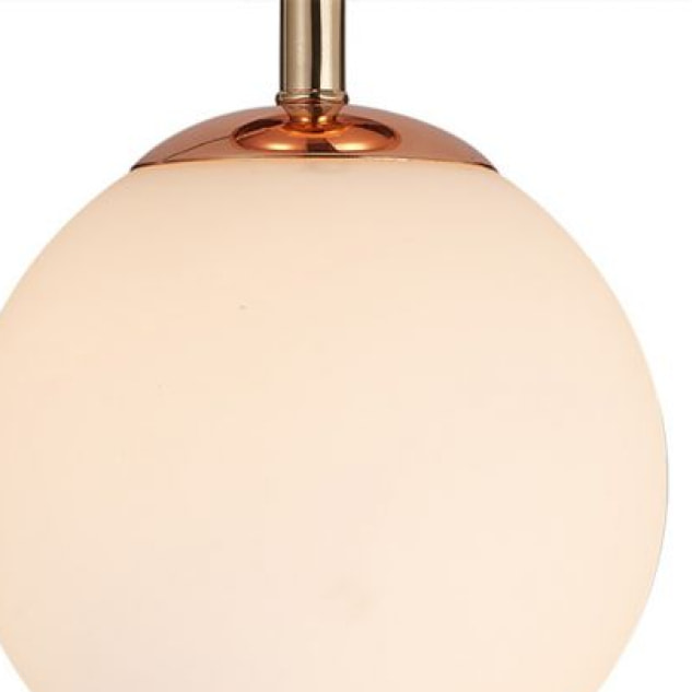 Suspension boule en verre avec une finition cuivrée – BULBE