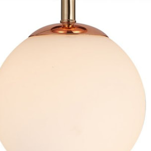 Suspension boule en verre avec une finition cuivrée – BULBE