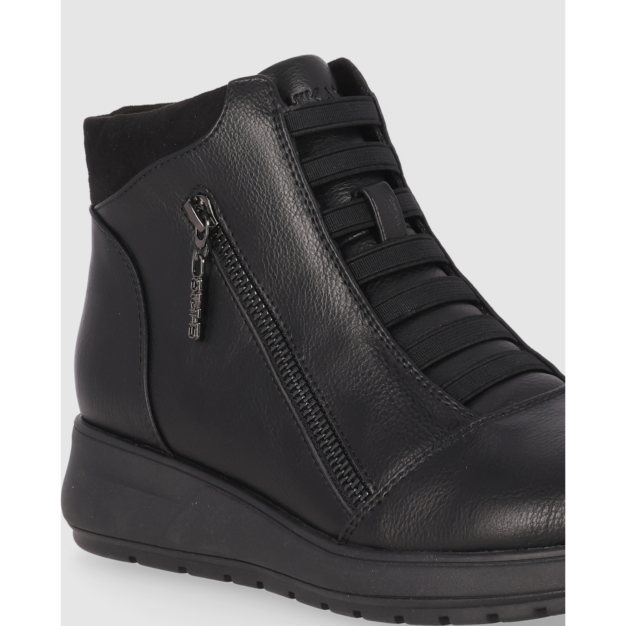 Botines - Negro - Tacón: Bajo