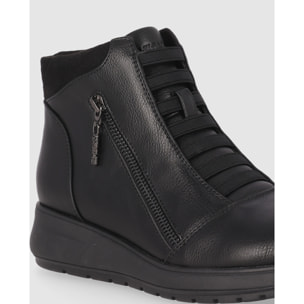 Botines - Negro - Tacón: Bajo