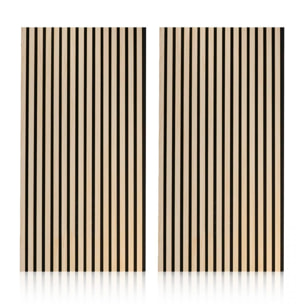 Pack 2 paneles acústicos Noiseless 120 Negro - Roble