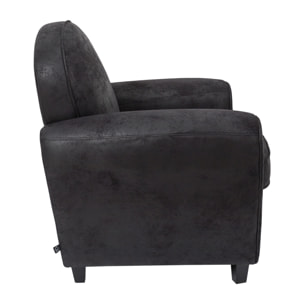 Fauteuil Club Noir Indus