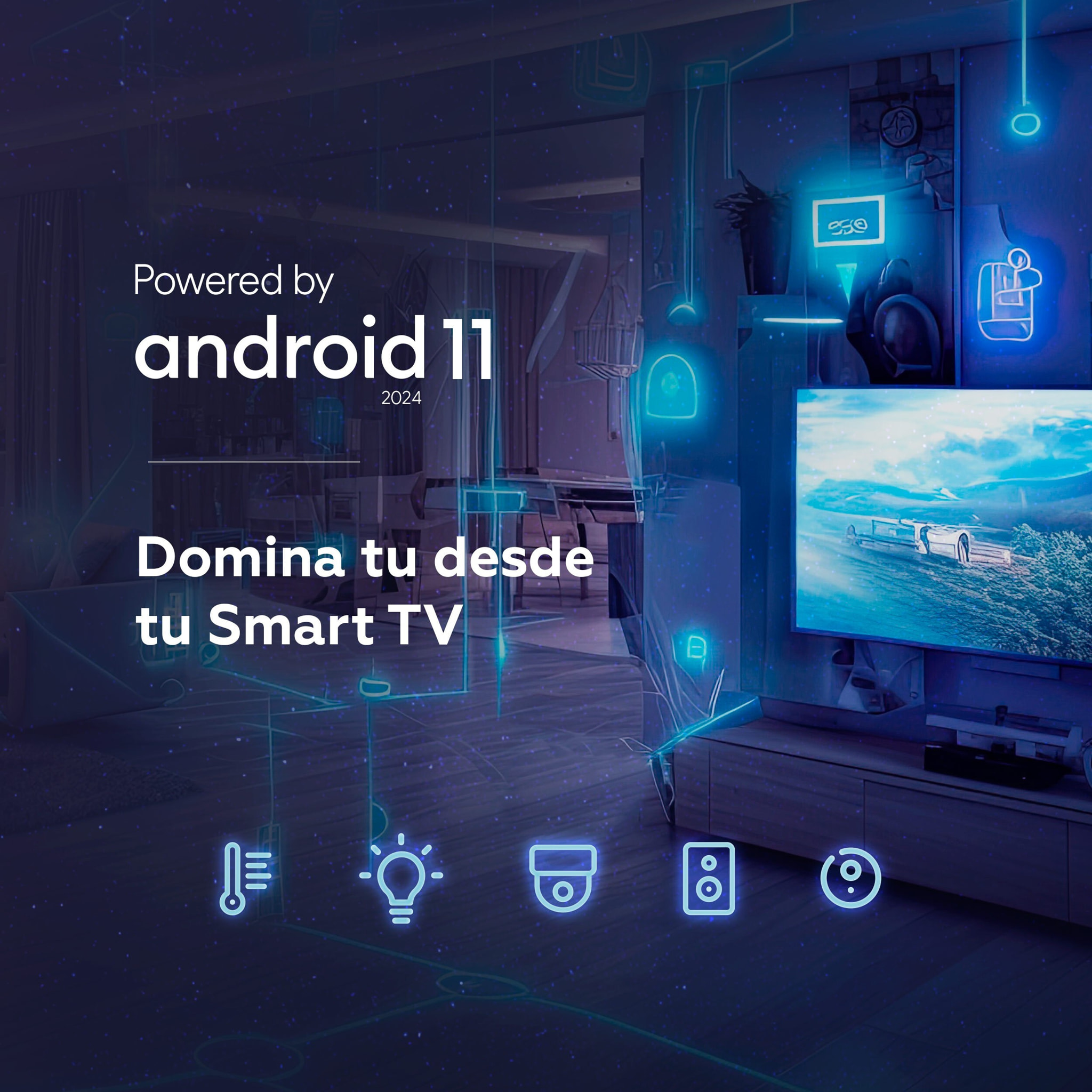 Smart TV 40 pulgadas Full HD Hey Google Official Assistant con control por voz. Televisor Android 11 - TD Systems PRIME40C15GLE