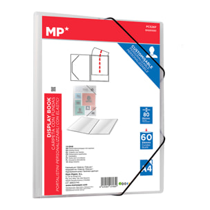 CARPETA 60 FUNDAS A4 CON GOMA TRANSPARENTE