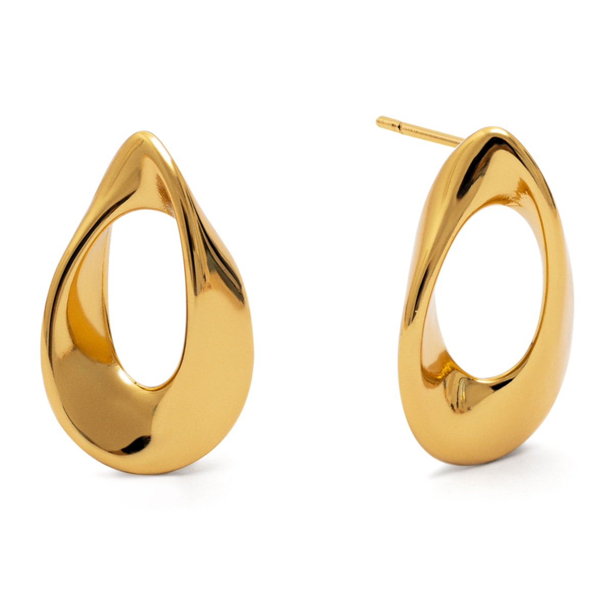 Pendientes Ona Acero Baño Oro