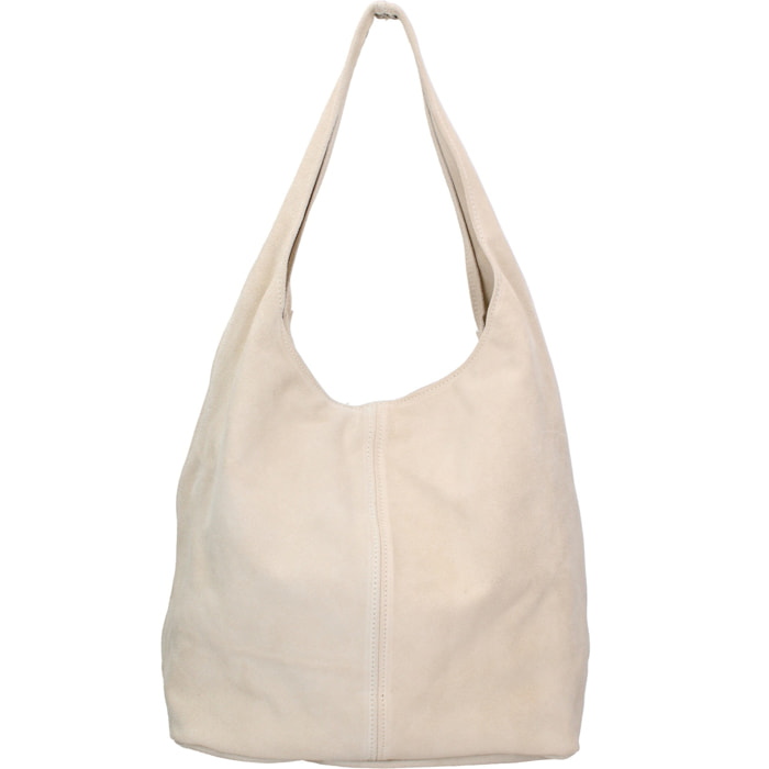 Borsa a mano da donna Made in Italy - Modello Valeria Chic - 100% pelle - 40.0 x 35.0 x 15.0 cm