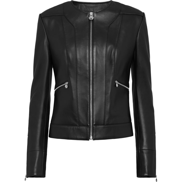 PHILIPP PLEIN Biker de cuero