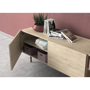 Bajo tv Printed roble claro 52x180x44 cm